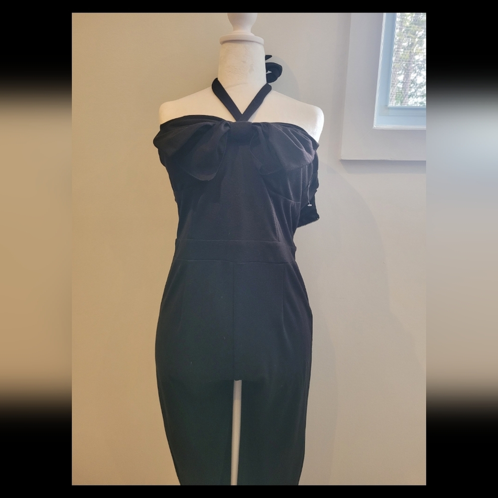 Nwt Twelve by Twelve Black Halter Jumpsuit,size medium